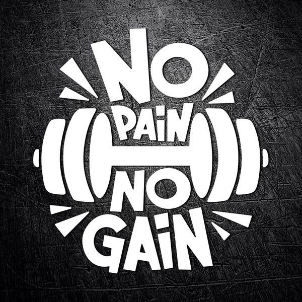 Pegatinas: No pain no gain