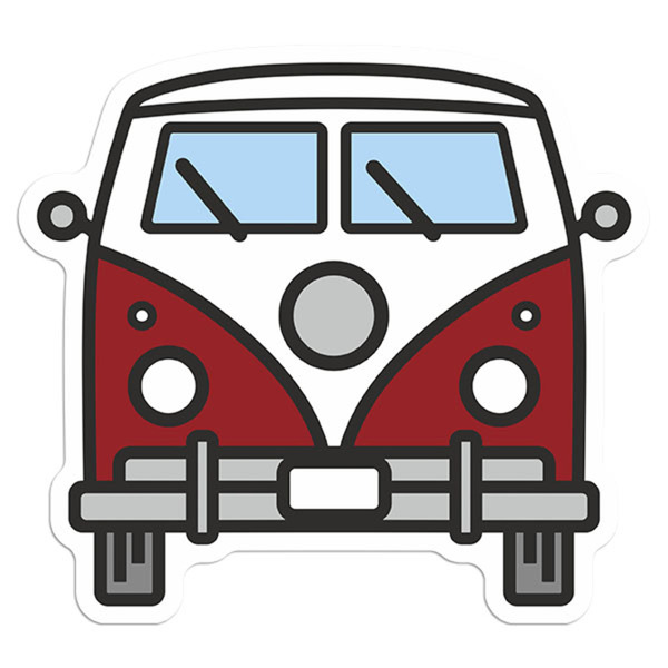 Pegatinas: Caravana Volkswagen