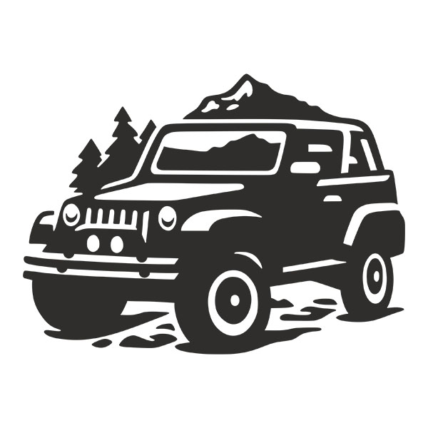 Pegatinas: Jeep 4x4 Adventure