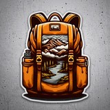 Pegatinas: Mochila para la montaña 3