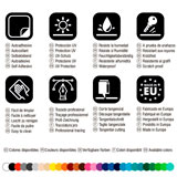 Pegatinas: N&uacute;mero 72 en Dise&ntilde;o Angular con Rayo 3