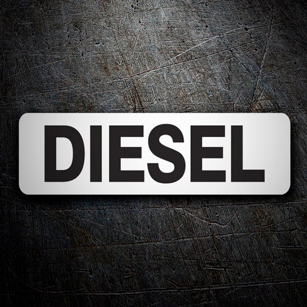 Vinilos autocaravanas: Diesel blanco