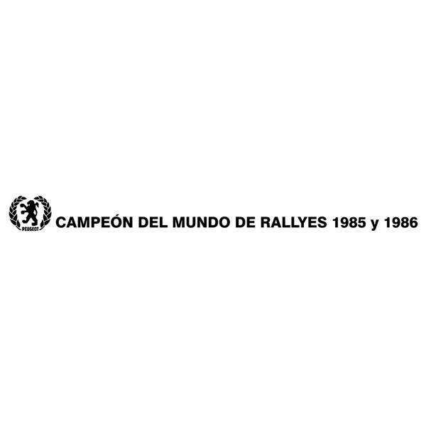 Pegatinas: Campeón del mundo 1985 y 1986