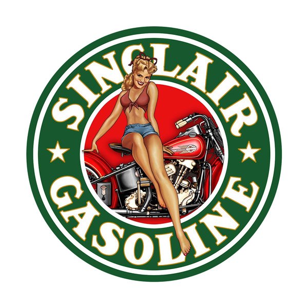 Vinilos Decorativos: Vinilo decorativo pin-up Sinclair Gasoline