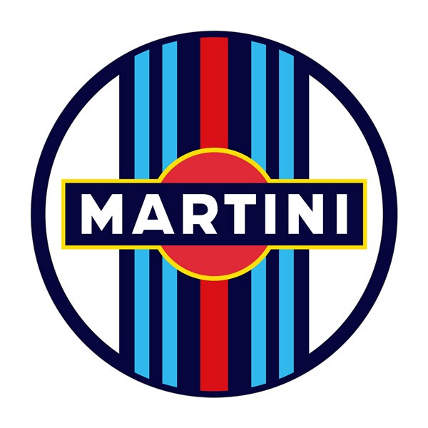 Pegatinas: Pegatina circular Martini Racing para coches