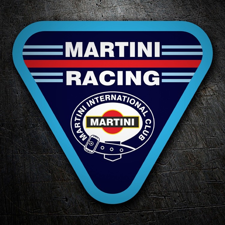 Pegatinas: Pegatina Martini Racing con diseño triangular