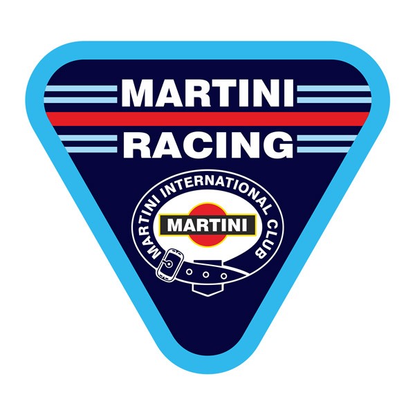 Pegatinas: Pegatina Martini Racing con diseño triangular