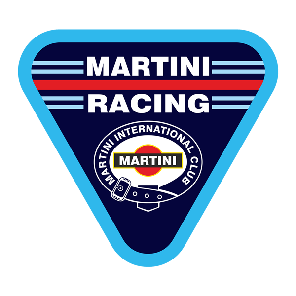 Pegatinas: Martini Racing con Dise&ntilde;o Triangular