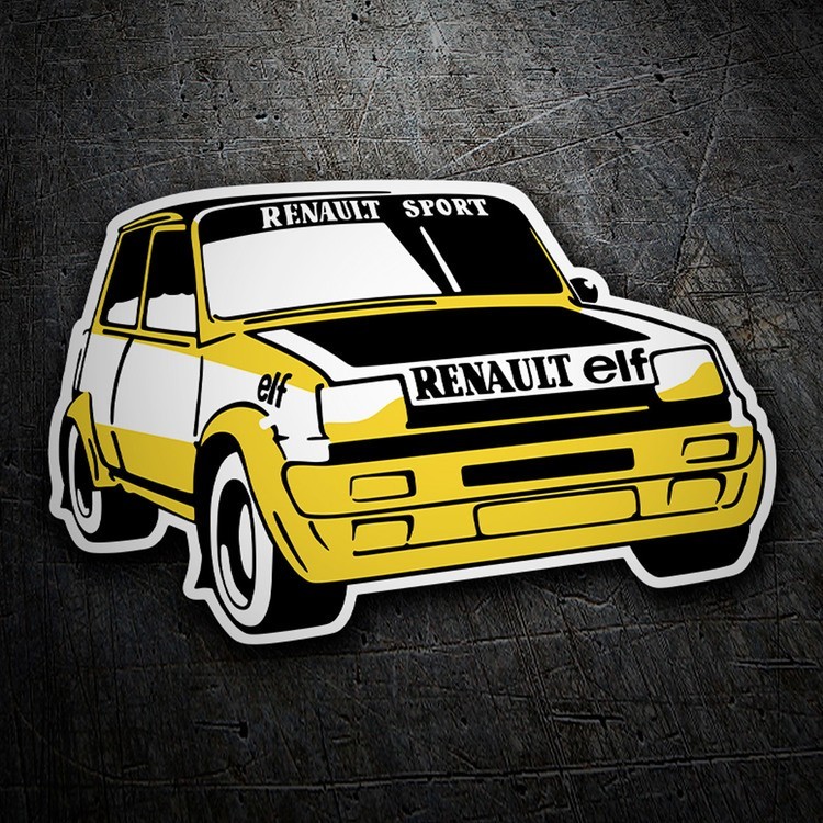 Pegatinas: Renault 5 Copa Turbo con diseño deportivo