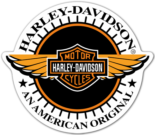 Pegatinas: Harley Davidson American Original 0