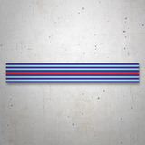 Pegatinas: Franjas Martini Racing en Tonos Azules y Rojos 3