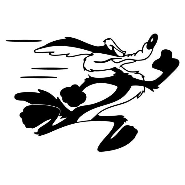 Pegatinas: Coyote corriendo