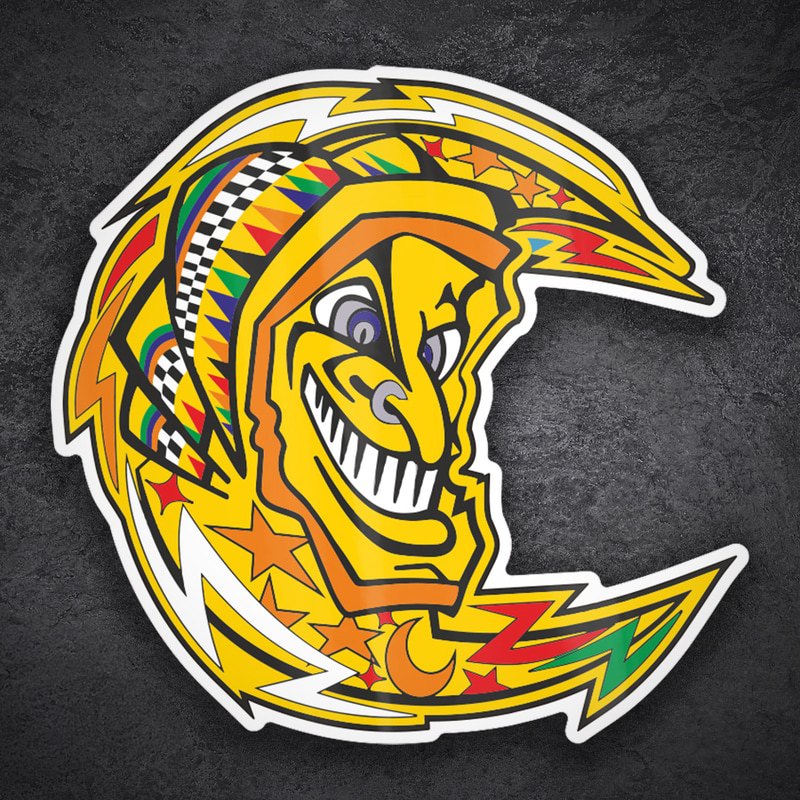 Pegatinas: Luna Valentino Rossi