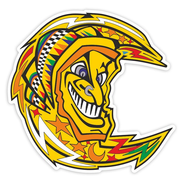 Pegatinas: Luna Valentino Rossi