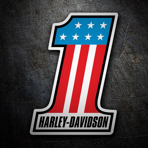 Pegatinas: Harley Davidson #1 USA
