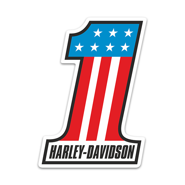 Pegatinas: Harley Davidson #1 USA