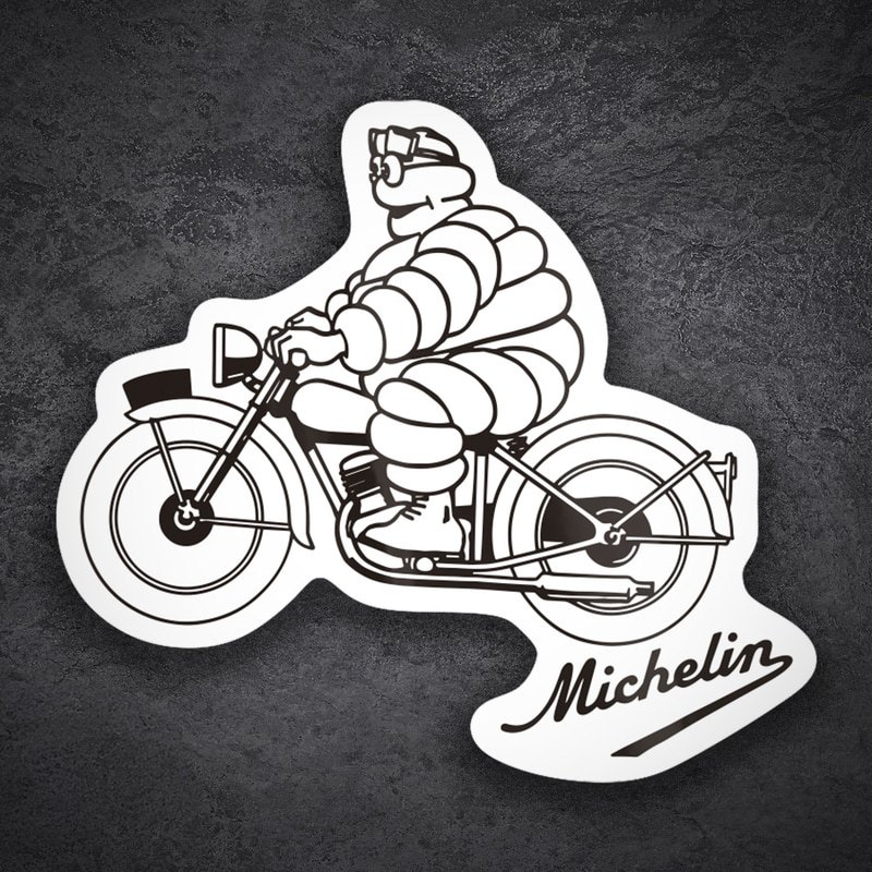 Pegatinas: Michelin Moto Vintage