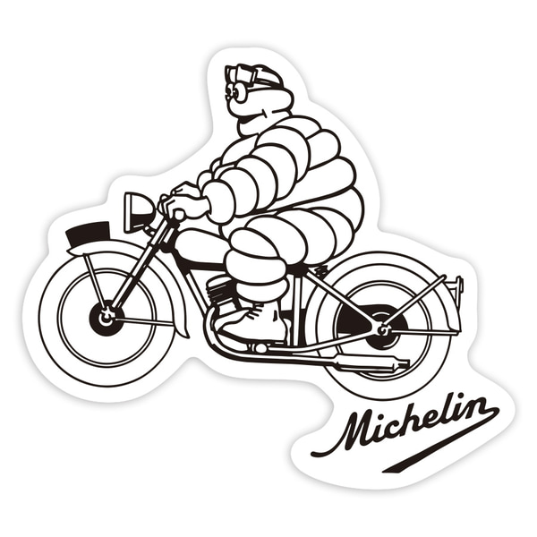 Pegatinas: Michelin Moto Vintage