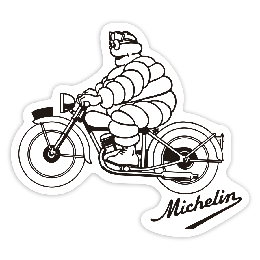 Pegatinas: Michelin Moto Vintage