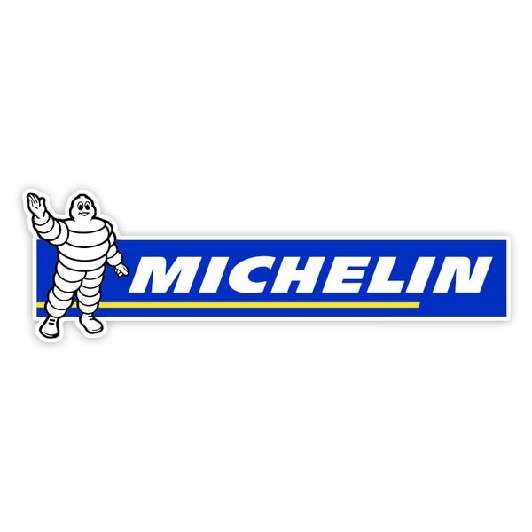 Pegatinas: Michelin Saludo Azul