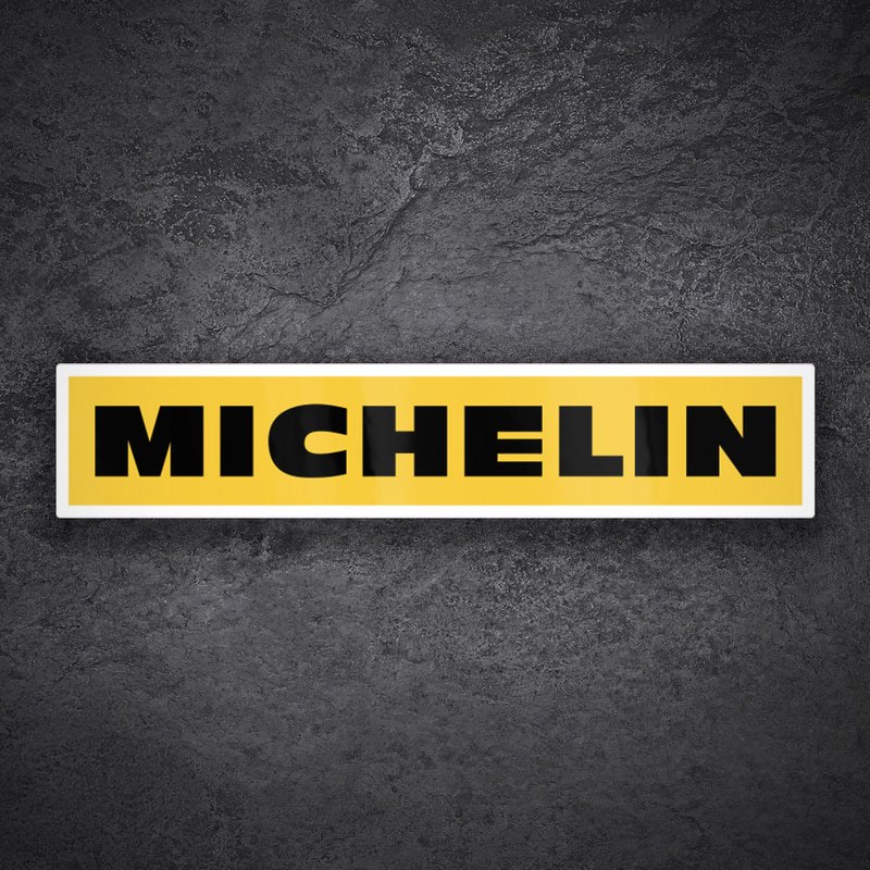 Pegatinas: Michelin Amarillo y Negro