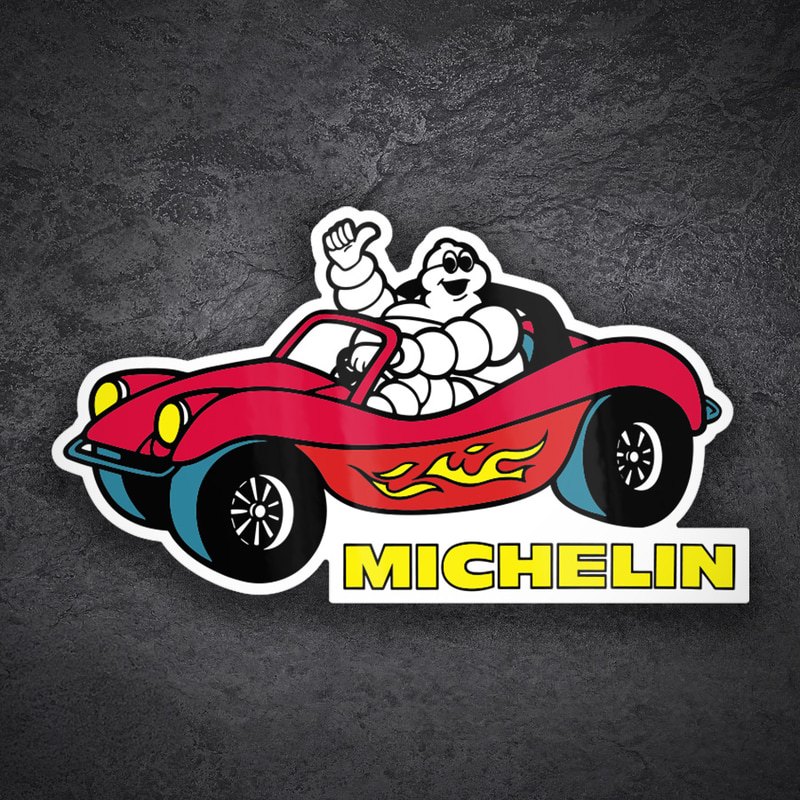 Pegatinas: Michelin Buggy Rojo