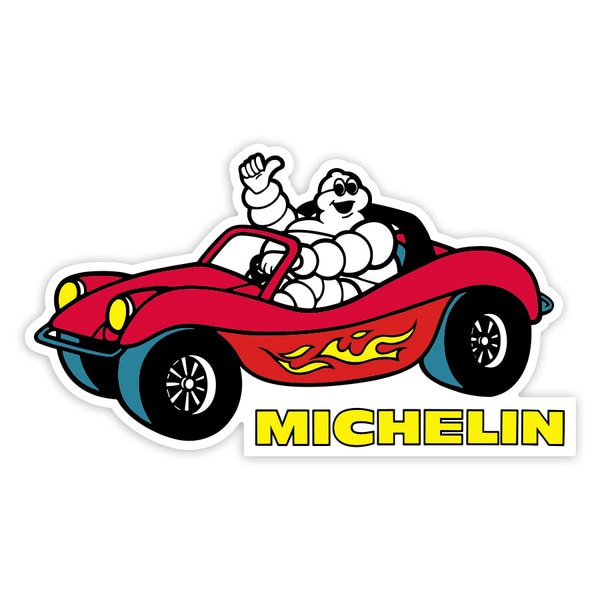 Pegatinas: Michelin Buggy Rojo