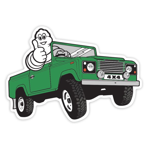 Pegatinas: Michelin 4x4 Verde
