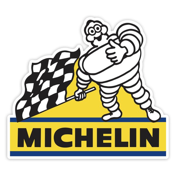 Pegatinas: Michelin Bandera Cuadros