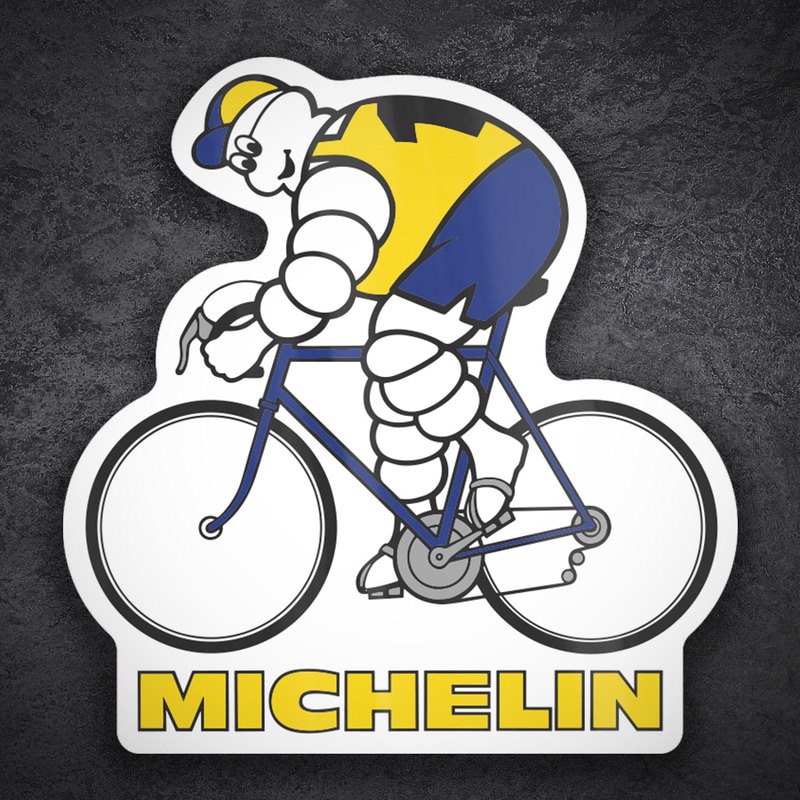 Pegatinas: Michelin Ciclista Retro
