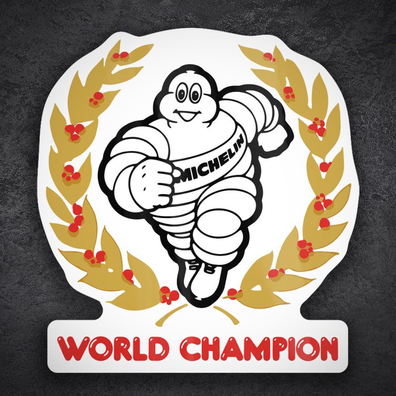 Pegatinas: Michelin Campeón del Mundo