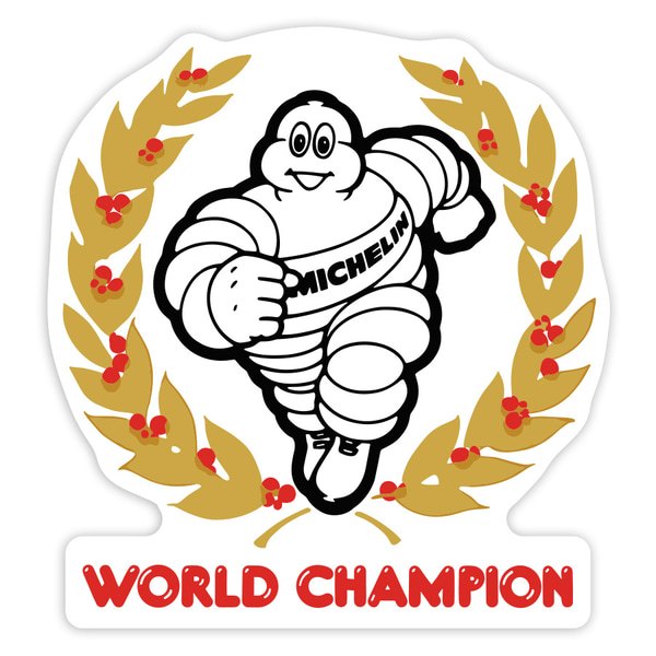Pegatinas: Michelin Campeón del Mundo