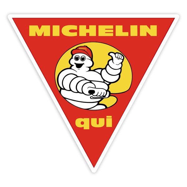 Pegatinas: Michelin Aquí Motos
