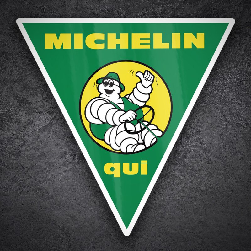 Pegatinas: Michelin Aquí Tractores