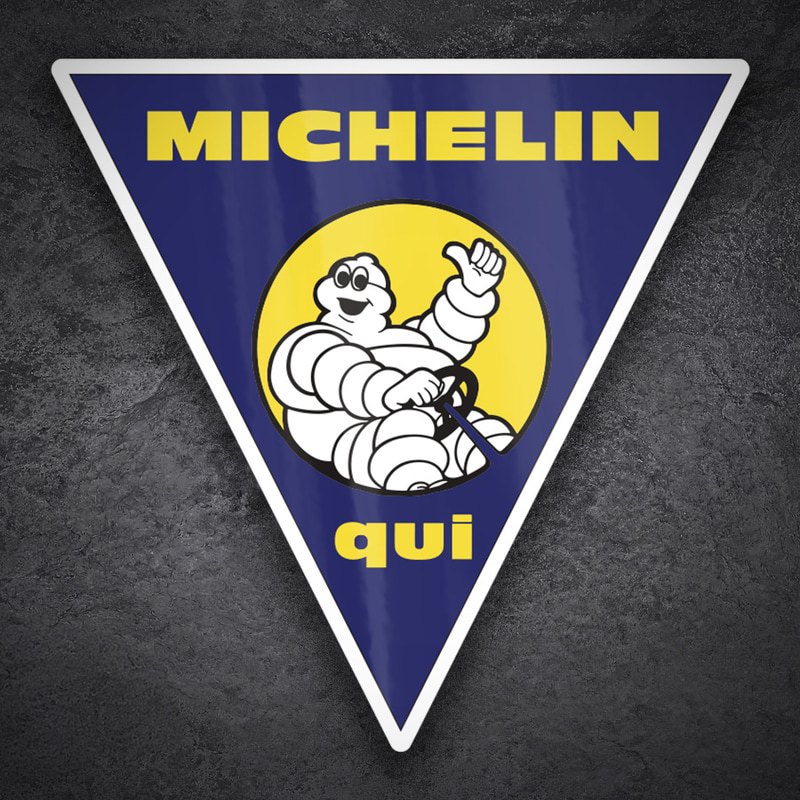 Pegatinas: Michelin Aquí Coches