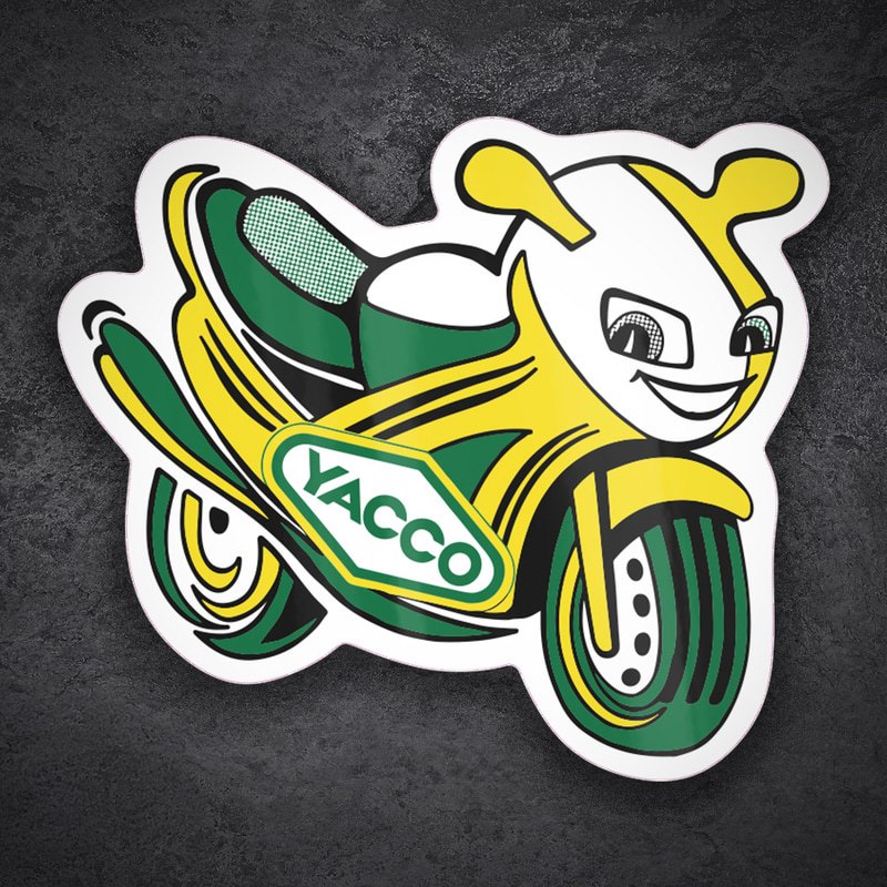 Pegatinas: Yacco Moto Amarilla