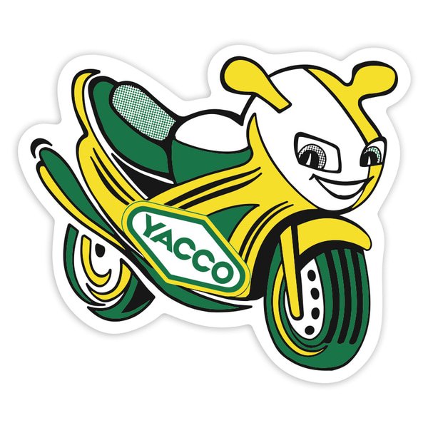 Pegatinas: Yacco Moto Amarilla