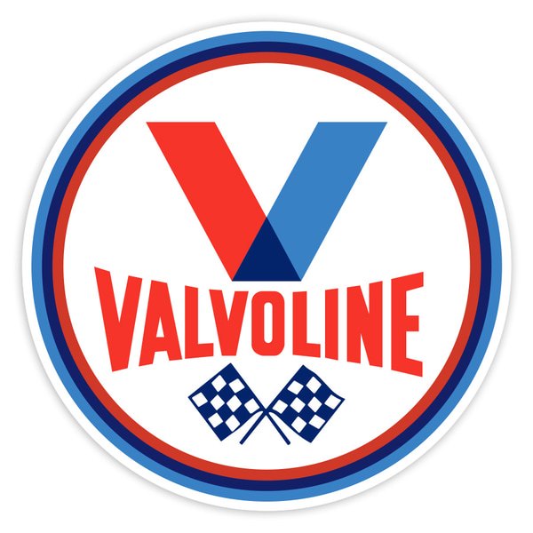 Pegatinas: Valvoline Banderas de Cuadros