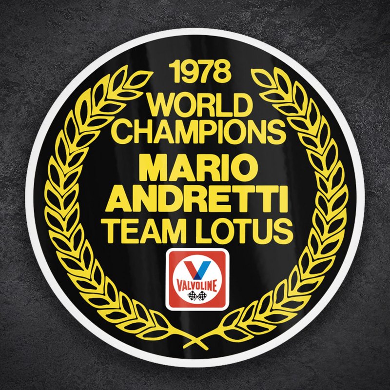 Pegatinas: Valvoline Andretti Lotus 1978