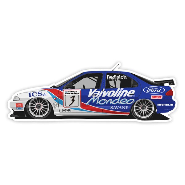 Pegatinas: Ford Mondeo Valvoline Rallye