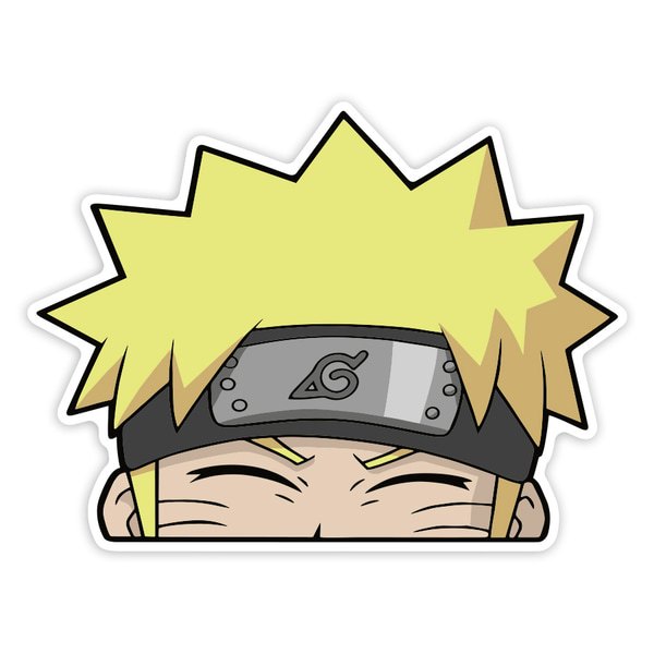 Pegatinas: Naruto Cabeza Konoha