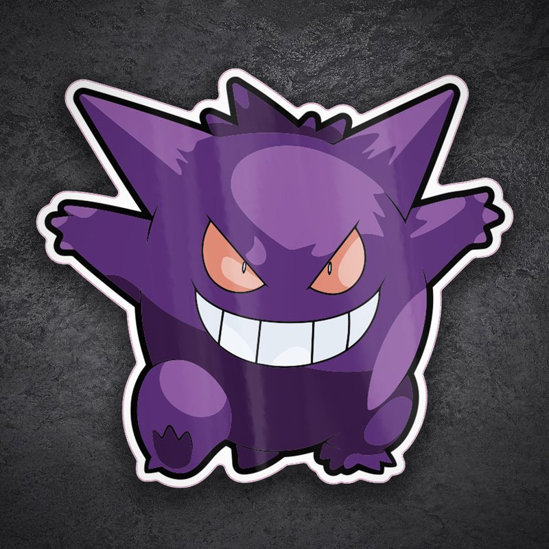 Pegatinas: Gengar Sonrisa Maliciosa