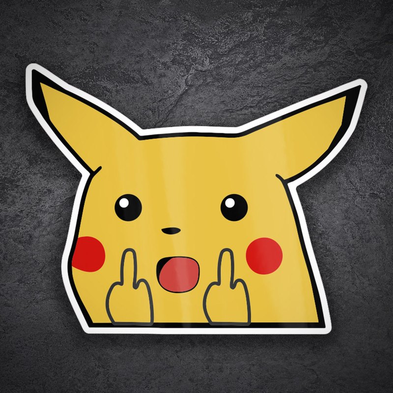 Pegatinas: Pikachu Rebelde Divertido