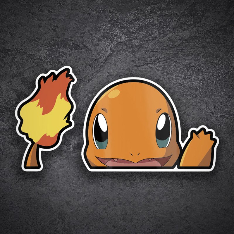 Pegatinas: Charmander Fuego Amistoso