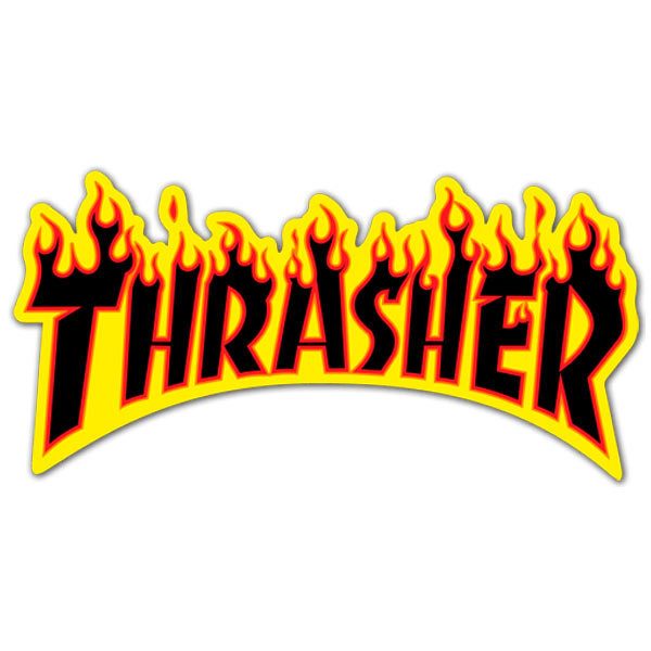 Pegatinas: Thrasher fuego