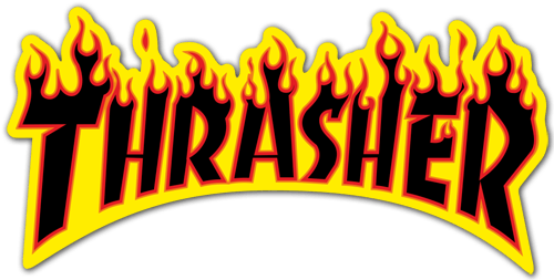 Pegatinas: Thrasher fuego