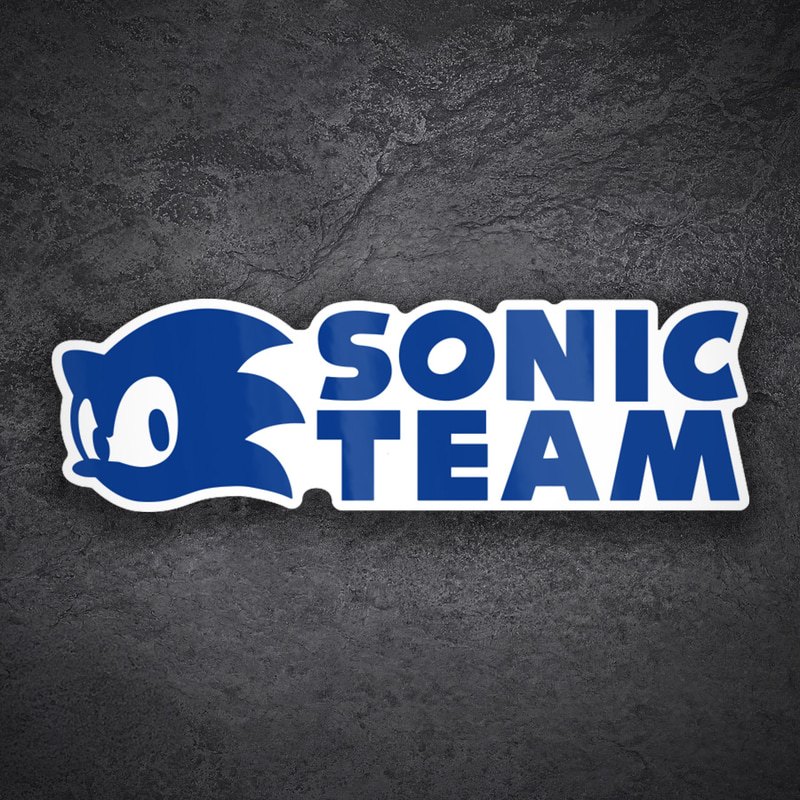 Pegatinas: Logo Sonic Team Azul
