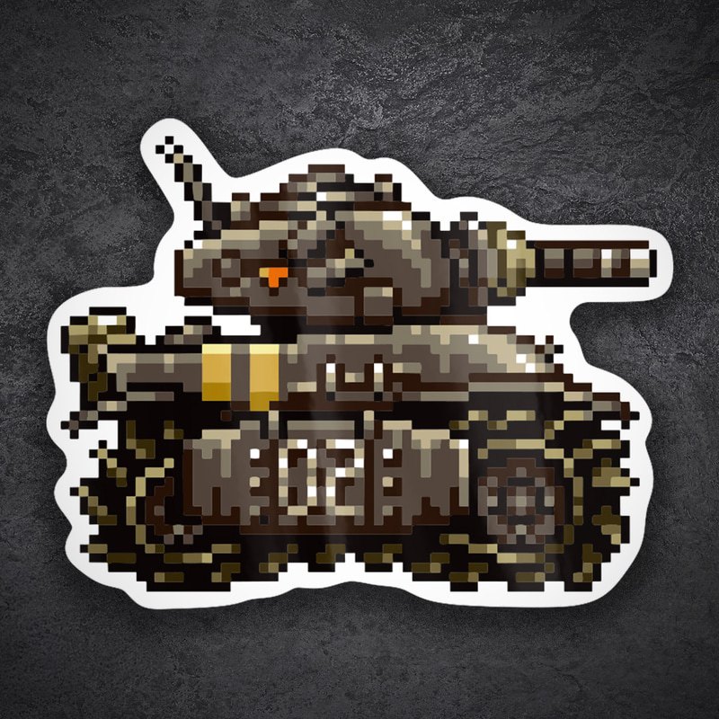 Pegatinas: Tanque Metal Slug SV-001 Pixel