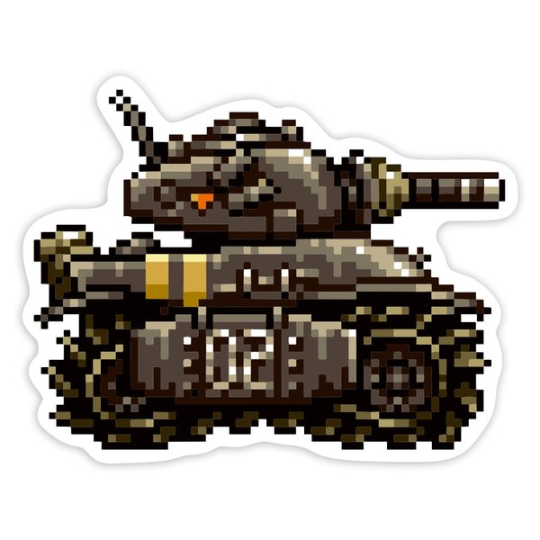 Pegatinas: Tanque Metal Slug SV-001 Pixel