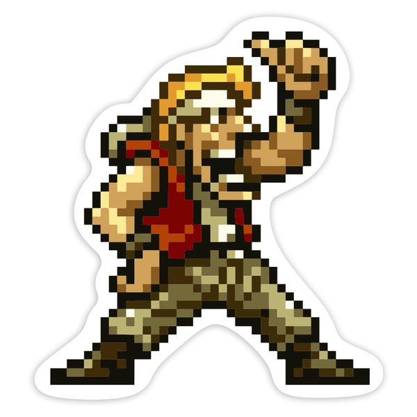 Pegatinas: Marco Rossi Metal Slug Pixel